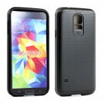 Wholesale Samsung Galaxy S5 i9600 Slim Armor Hybrid Case (Black)